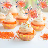 Gyufise 30Pcs Foil Firework Cupcake Toppers Sparkle Tinsel Cake #28