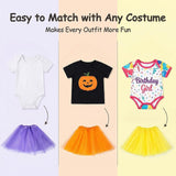 Koogel 4PCS Tutu for Toddler Girls, Multicolor Skirts for Toddler