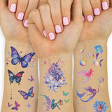 Ozepao Glitter Temporary Tattoos for Girls, 12 Sheets of Mixed