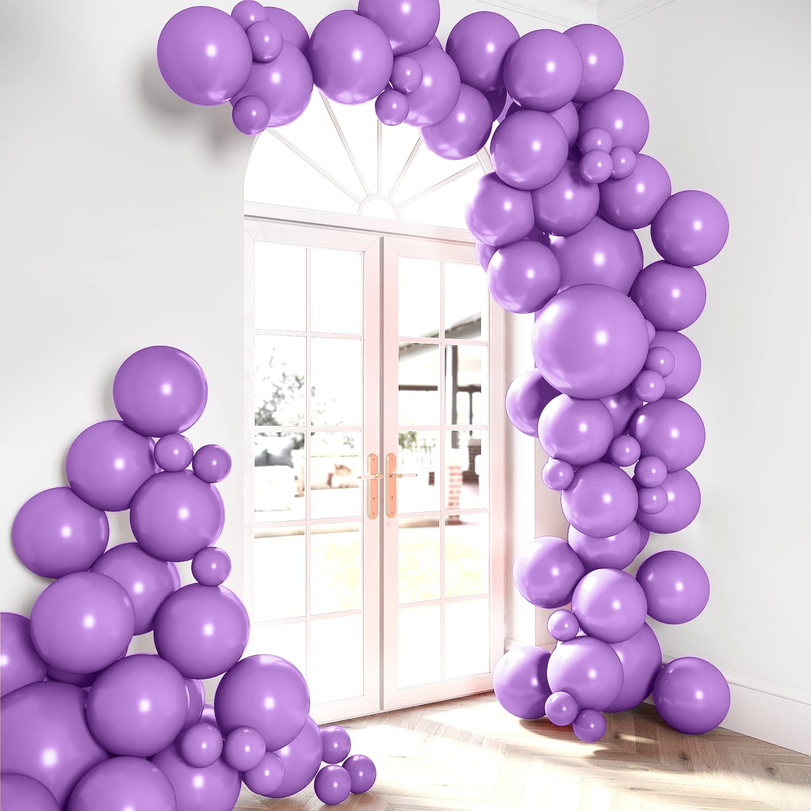 HOUSE OF PARTY Purple Balloons Arch Kit | Light Purple Balloon