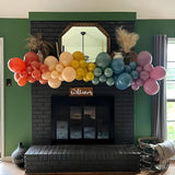 Muted Rainbow Balloons Assorted Colors, 12Inch Dusty Pastel Orange