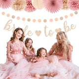 Blush Pink Rose Gold Bridal Shower Fall Party Decorations 31pcs