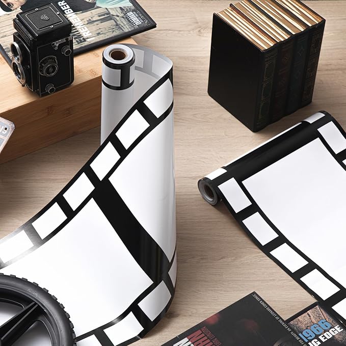 Gejoy 2 Rolls Filmstrip Tape Movie Party Decorations Filmstrip