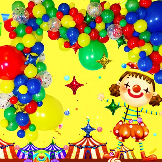 Red Blue Green Yellow Balloons 100 Pack 12 Inch Matte Blue Yellow Red