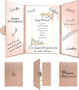 Retirement Rose Gold Guest Book Alternative Decorations for Women