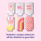 Funny Pickleball Gifts for Women I Pickleball Themed Slim Can Coolers