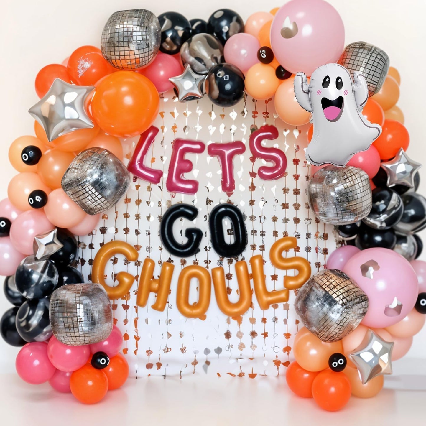 120 Pcs Halloween Balloon Garland, Orange and Black Balloon Arch Kit
