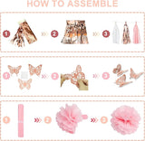 Rose Gold Birthday Party Decorations Kit for Women Girls Foil