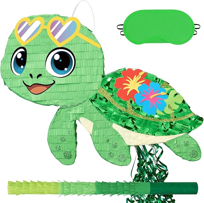 WERNNSAI Turtle Piñata - Ocean Party Decorations Hawaiian Turtle