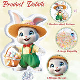 Easter Bunny Piñata Green Rabbit Piñata with Blindfold and Stick