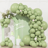104pcs Sage Green Balloons - 18/12/10/5 Inch Neutral Green Latex