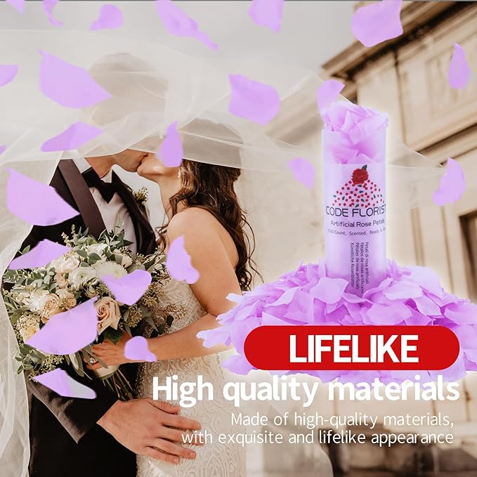 CODE FLORIST 1500 PCS Silk Rose Petals for Valentine's Day,Fake Rose #