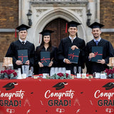 Slergut Graduation Decorations 2026 Red and Black, 3 Pack Graduation