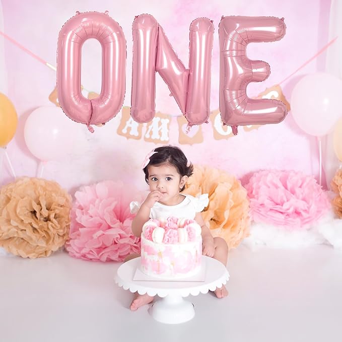 Pastel Pink D Letter Balloon, 40 Inch Giant Light Pink Mylar Foil
