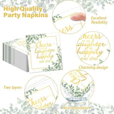 96Pcs Eucalyptus Leaves Bridal Shower Party Supplies Cheer to Love