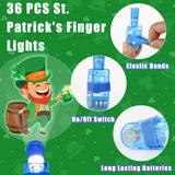 CHUNNIN 36 PCS St. Patrick's Party Favors Shamrock Light Up Finger