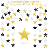 Patelai Glitter Star Garland Banner 2026 Graduation Decor 130 Feet #13