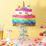 Unicorn Cake Piñata Foldable Unicorn Party Decorations Pink Girl