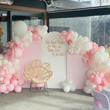 Pink and White Balloon Arch Kit, ADOINBY 140Pcs Macaron Pink Balloon