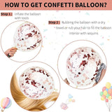 Dagelar Rose Gold Balloons Set, Pearl Champagne Gold Rose Gold and