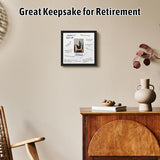 13x13 Retirement Signature Frame with Plexiglass Cover - Holds 4x6