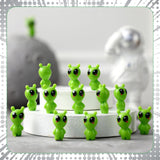 100 Pcs Resin Mini Alien Figures Bulk Tiny Alien Figurine