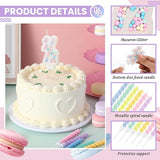 MTLEE Number 1/2 Birthday Candle with 12 Pcs Spiral Candles for Girls