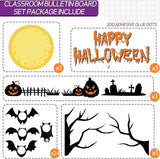 Happy Halloween Bulletin Board for Classroom Decoration Bat Pumpkin