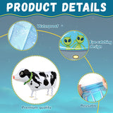 Alien Door Curtains with Tinsel Foil Fringe Curtain Cow Balloon Alien