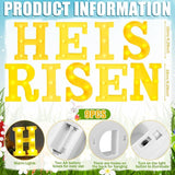He is Risen Large LED Lights Easter Decorations for Bedroom Living