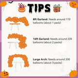 Halloween Balloon Arch Garland Pink Purple Balloons with Star Cute