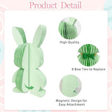 Easter Decorations 4 PCS Easter Bunny Honeycomb Colorful Easter