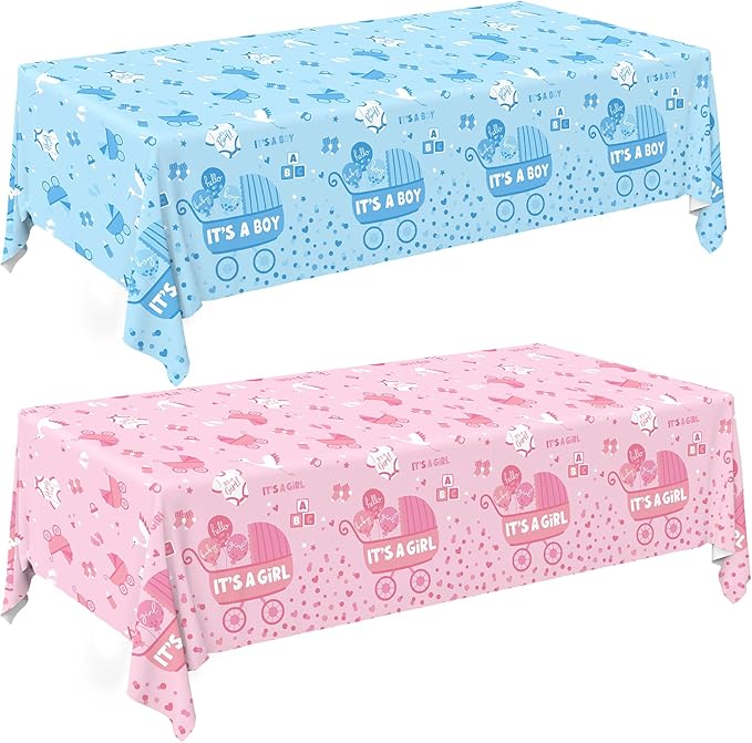 Baby Gender Reveal Party Supplies 2 Pack Gender Reveal Decorations
