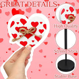 6 Pcs St Patricks Day and Valentines Day Decorations Shamrock Heart