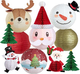 Christmas Paper Lanterns Hanging Classroom Christmas Decorations