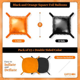Big 22 Inch Black and Gold Balloons Pack of 6 Black and Gold
