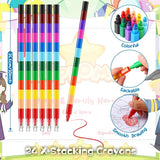 24 Kindergarten Graduation Mini Coloring Books Kids with 24 Stacking