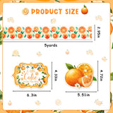 Cheerupp Orange Baby Shower Diaper Cake Decorations, Citrus A Little