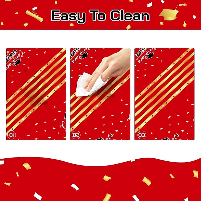 Childom 3 Pack Graduation Tablecloth,Graduation Decorations Class of #