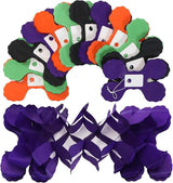 Black Purple Orange Green Halloween Party Decorations 157Ft Four