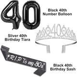 RIP to My 30s Birthday Decorations with 40th Birthday Crown RIP to