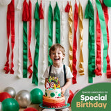6 Christmas Streamers Rolls, 591ft Pack of Unique 6 Christmas Crepe