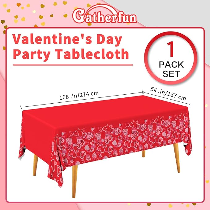 Valentine's Day Party Supplies Hot Heart Love Disposable Paper