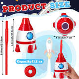 Space Cups Bulk Plastic Rocket Shape Cups Rocket Bot Small Red