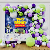 Beaumode Boy Story Balloon Arch Garland Green Purple Balloon Kit for