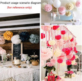 We Moment Olive Sage Green Cream Ivory Tan Tissue Paper Pom Poms