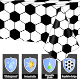 Tevxj 3 Pieces Soccer Party Tablecloths for Soccer Birthday