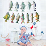 Hooqict Gone Fishing Hanging Banner Garland Fish Birthday Party