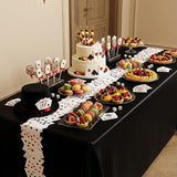 Oudain 6 Pcs Casino Night Tablecloth Casino Theme Party Decorations