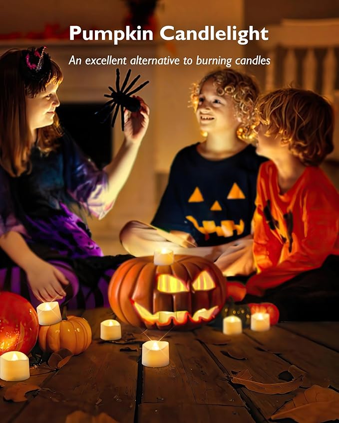 Homemory 12-Pack Flameless LED Tea Lights Candles Battery Operated, 20